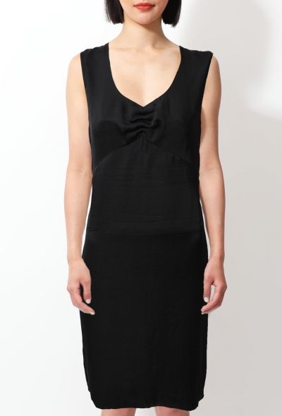 Chanel 2001 Ruched Satin Dress - 2