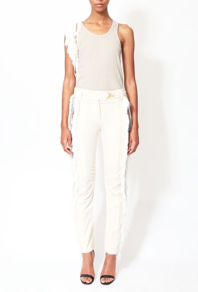 Paco Rabanne S/S 2016 Striped Fringe Trim Ensemble - 1