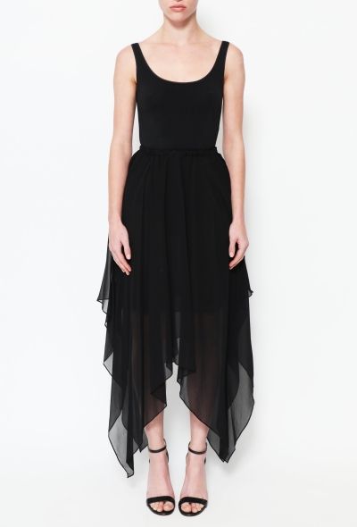 Saint Laurent Vintage Draped Silk Skirt - 2