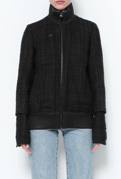 Chanel Tweed 'CC' Bomber Jacket - 1