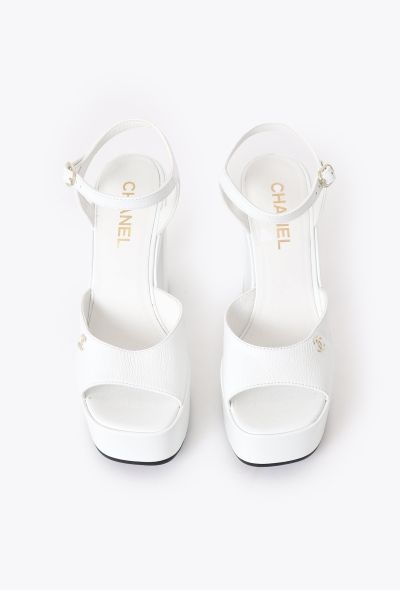 Chanel 2024 Patent Leather 'CC' Platforms - 2