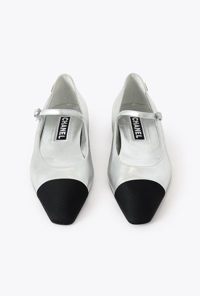 Chanel 2024 Metallic Mary Jane Ballerinas - 2