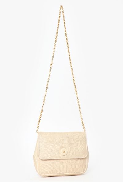 Chanel '80s Raffia Mini Flap Bag - 2