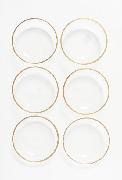 Vintage Objects & Decor Set of 6 Vintage Gold Trim Bowls - 1