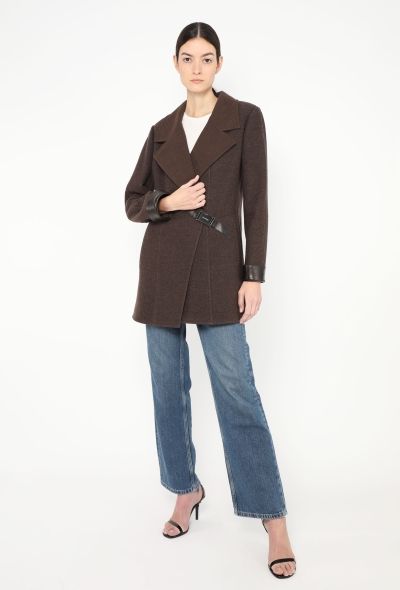Chanel 2000 Buckled Wool Coat - 1