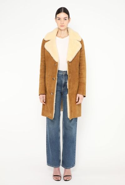 Céline 2019 Suede Shearling Lined Coat - 1
