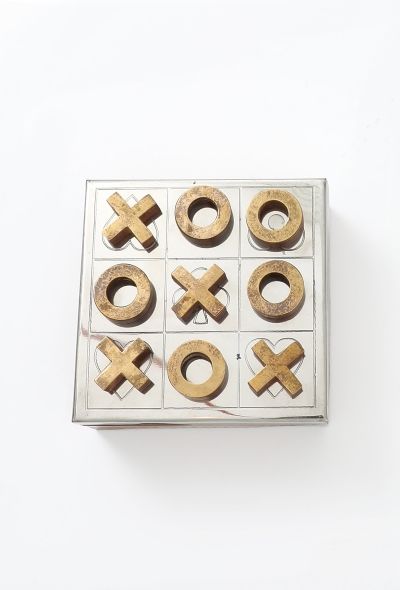 Vintage Objects & Decor Cedar Tic-Tac-Toe Set - 2