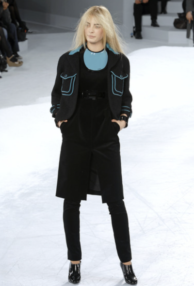 Chanel F/W 2007 Corduroy Belted Dress - 2
