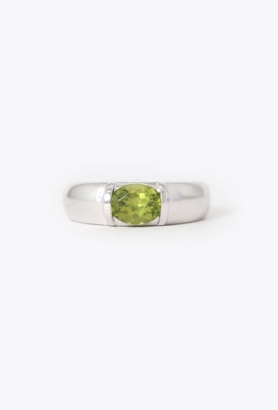 Chaumet 18K White Gold & Peridot Ring - 1