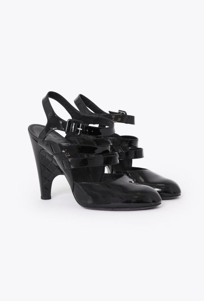 Chanel 2007 Patent Leather Quilted Heels - 2