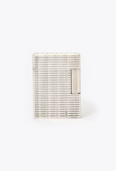 S.T. Dupont 1969 Silver Wickerwork Lighter - 2