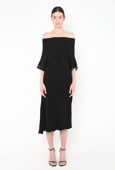 Yohji Yamamoto 2020 Draped Polka Dot Dress - 2