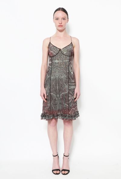 Jean Paul Gaultier 1996 Tattoo Mesh Slip Dress - 1