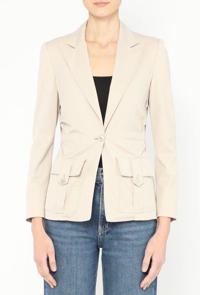 Gucci Tom Ford S/S 2004 Ruched Utility Blazer - 1