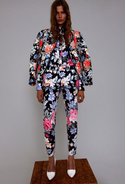 Céline Resort 2012 Floral Leather Dress - 2