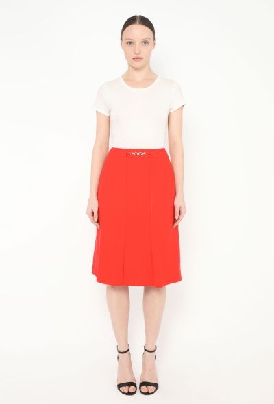 Céline '70s Twill Horsebit Skirt - 1