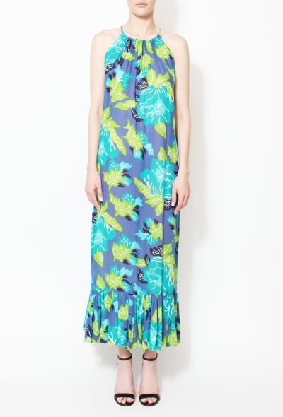 Guy Laroche Floral Motif Halter Dress - 2