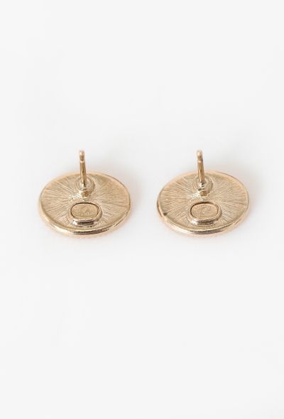Chanel 2021 Mini Oval 'CC' Earrings - 2