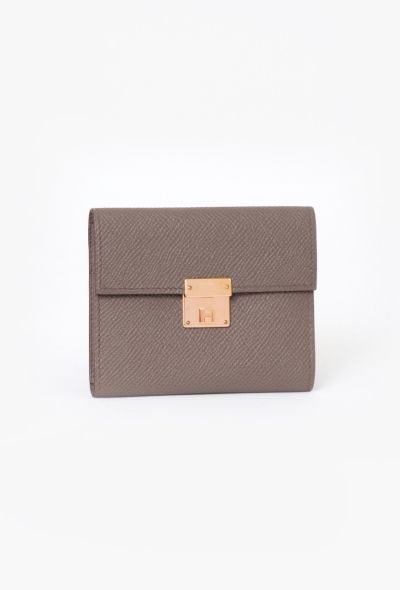 Hermès Etoupe Epsom Clic 10 Wallet - 2