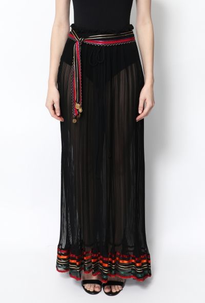 Sant'Angelo '70s Pleated Boho Skirt - 1