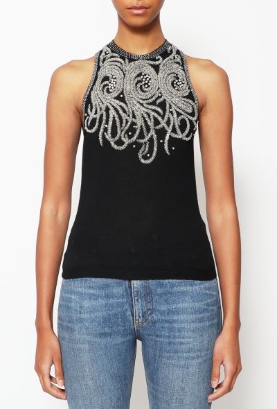 Balenciaga Embellished Cashmere Top - 1