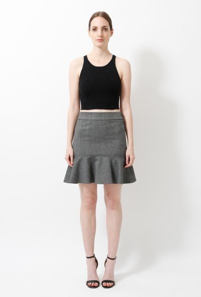 Balenciaga 2002 Woven Ruffled Skirt - 1