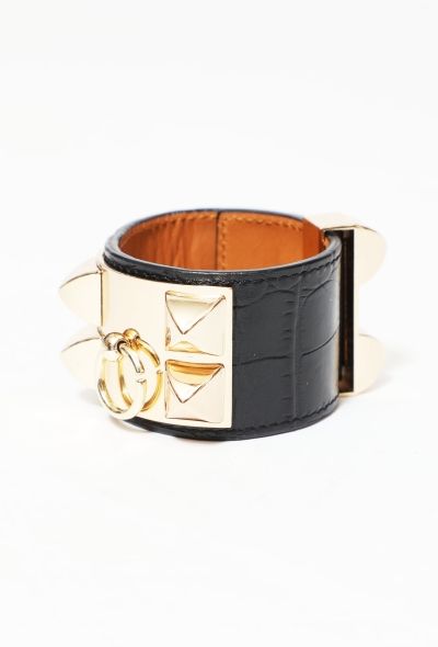 Hermès Alligator Leather Médor Cuff - 2