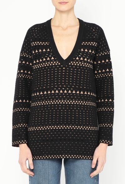 Alaïa Oversized Laser-Cut Sweater - 1