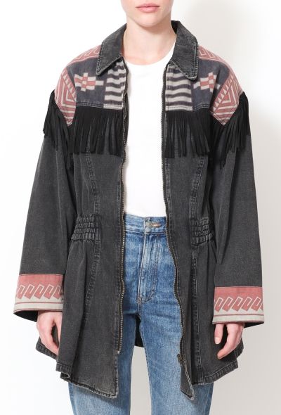 Kenzo '80s Fringed Western Denim Jacket - 1