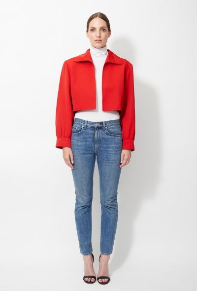 Saint Laurent 70s Cropped Colorblock Jacket - 1