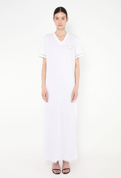Prada 2023 Lace Trim T-Shirt Dress - 1