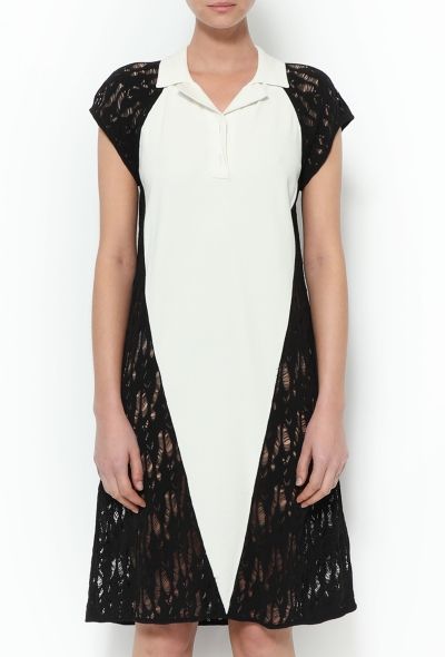 Chanel 2012 Bicolor Distressed Polo Dress - 2