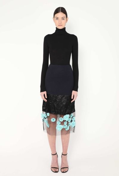 Prada F/W 2022 Tiered Appliqué Skirt - 1