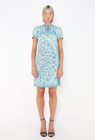 Emilio Pucci '70s Printed Silk A-Line Dress - 1