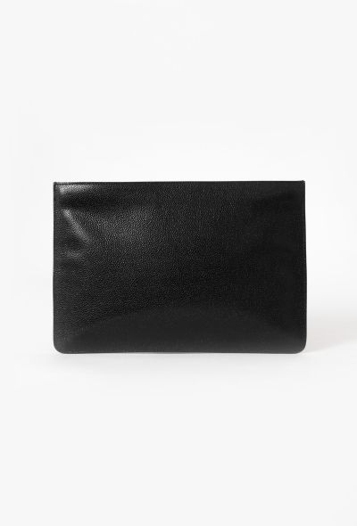 Alaïa Black Leather Clutch - 1