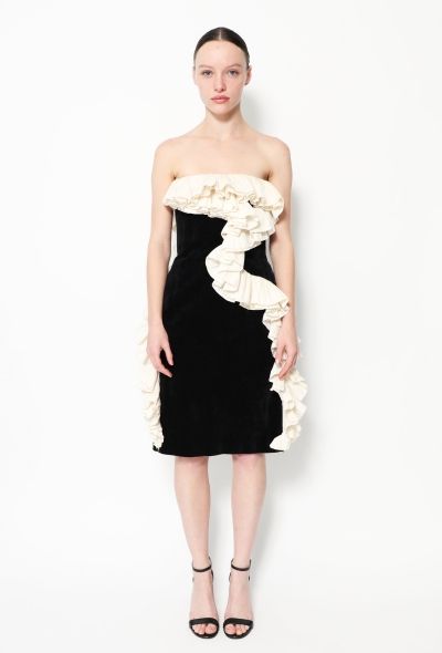 Lanvin CAMPAIGN F/W 2012 Ruffled Velvet Dress - 1
