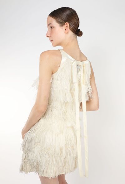 Chloé RARE 1960s Marabou Feather Dress - 1