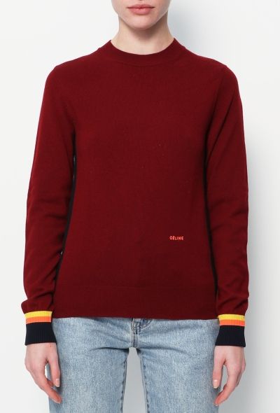 Céline Cashmere Colorblock Pullover - 1