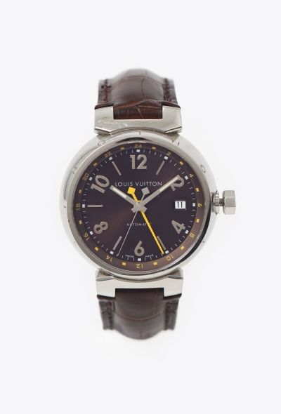 Louis Vuitton Steel Tambour GMT Q1131 Watch - 1