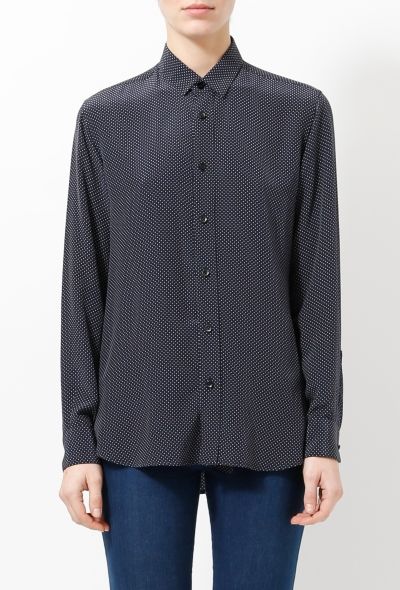 Saint Laurent 2013 Polka Dot Blouse - 1