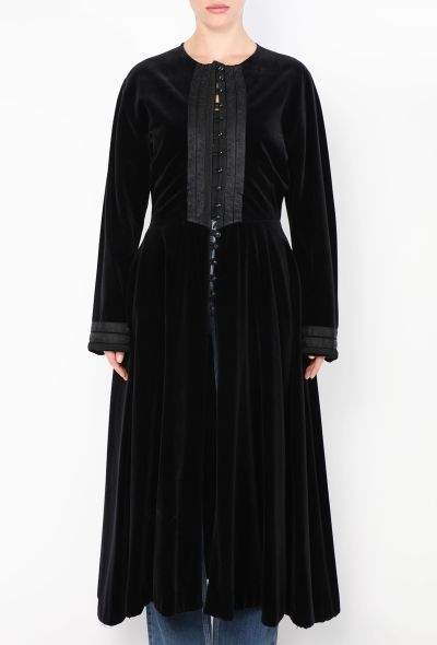 Jean Paul Gaultier Vintage Gibo Velvet Evening Coat - 2