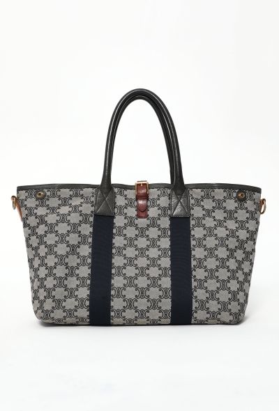 Céline Navy Triomphe Tote Bag - 1