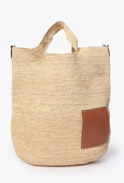 Loewe Paula's Ibiza Slit Raffia Tote Bag - 1