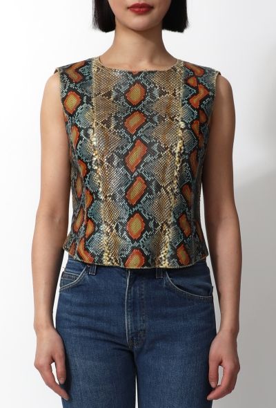 Chanel Iconic S/S 2000 Python Top - 1