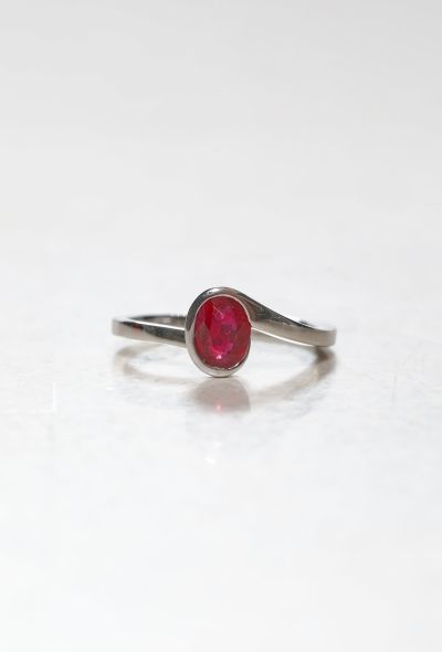 Mellerio 18k White Gold & Ruby Ring - 1