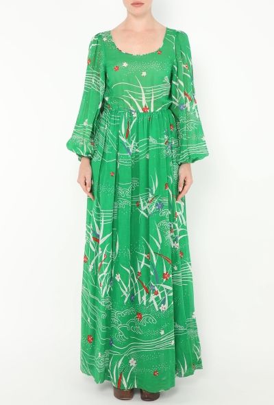 Hanae Mori '80s Cotton Maxi Dress - 2