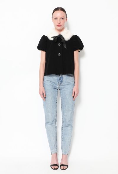 Jean Paul Gaultier Vintage Rabbit Fur Lavallière Jacket - 2