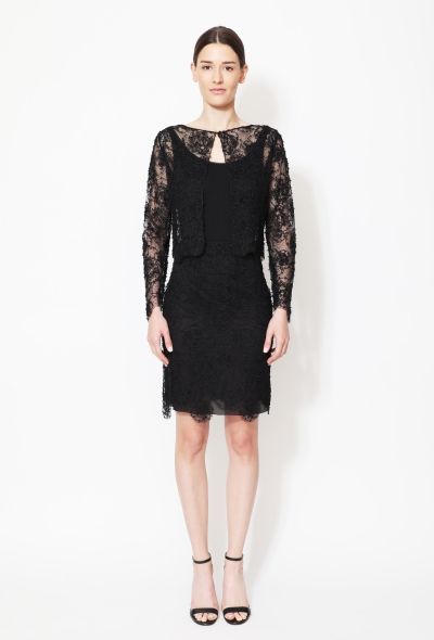 Chanel Embroidered Lace Bolero & Skirt Set - 1