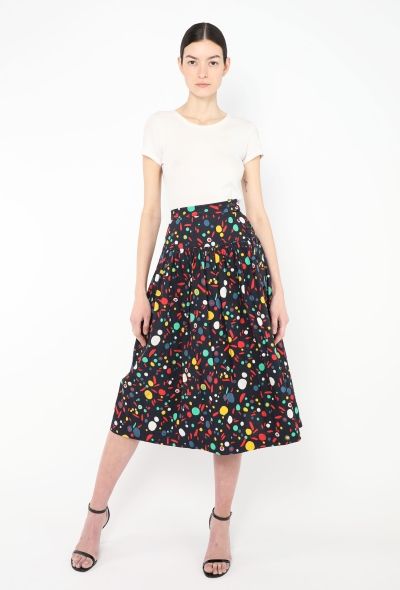 Saint Laurent Vintage Graphic Printed Skirt - 1