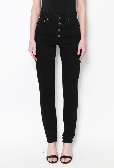 Balenciaga High-Waisted Buttonfly Jeans - 2